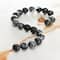 12 Pack: Black & Grey Jasper Round Beads, 10mm by Bead Landing™